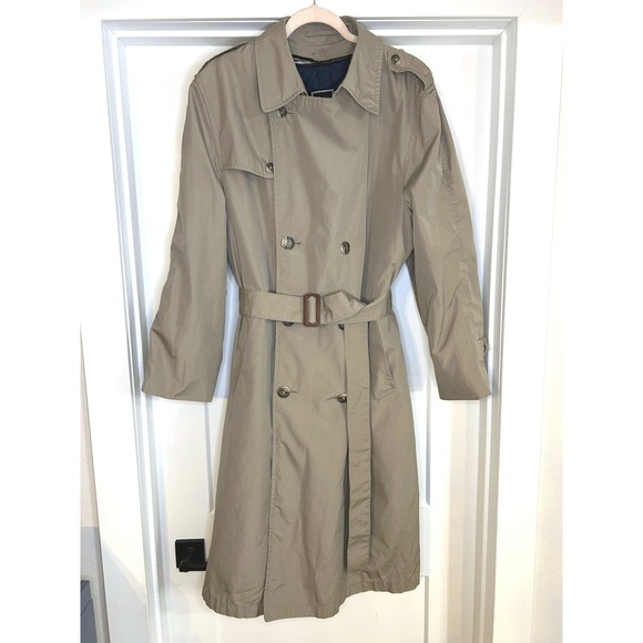 Christian Dior Other - Christian Dior Monsieur Belted Trench Coat Tan Thinsulate Lined 40R Mens Vintage
